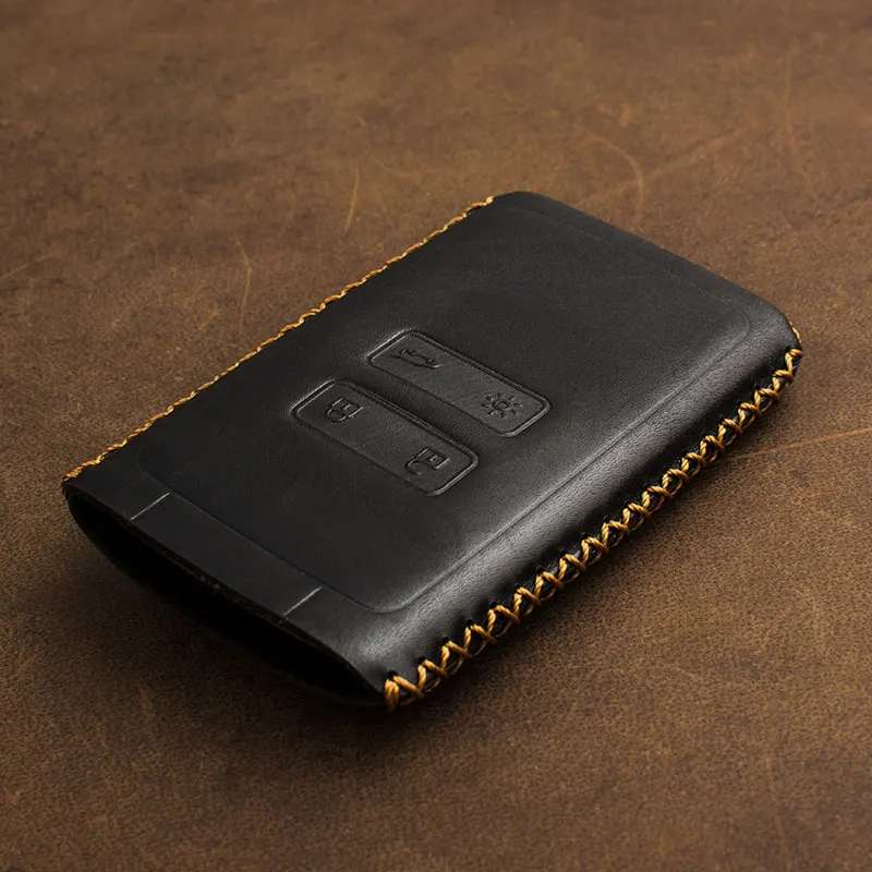 Натуральная кожа чехол ключа дистанционного управления автомобилем ключ для