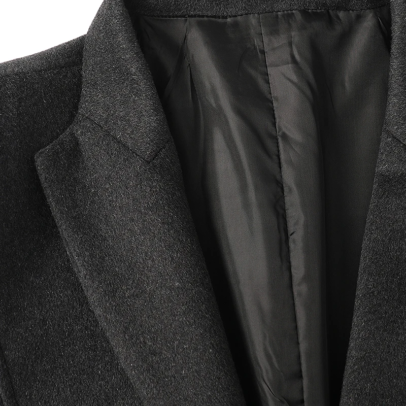 HCXY, мужской шерстяной плащ, Мужская шерстяная Длинная ветровка, Мужская штормовка, куртка, Мужская 20% шерсть, зимнее теплое приталенное пальто