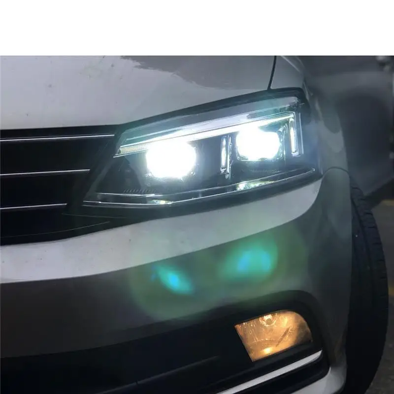 Автомобильные ходовые части Neblineros Para автомобильные Drl светодиодные фары автомобильные фары в сборе 12 13 14 15 16 17 для Volkswagen Sagitar