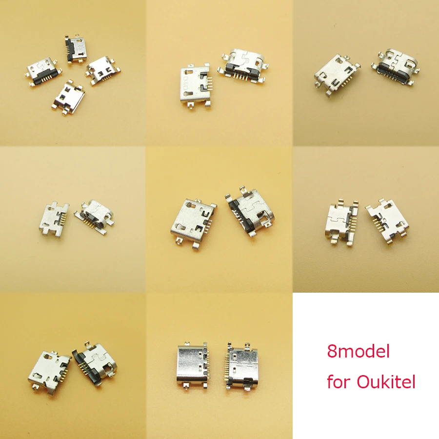 2 шт. для OUKITEL K10000/K10000 Pro/Mix 2/U22/U15 Pro/U15S/K8/K6 Micro usb jack док станция разъем зарядного