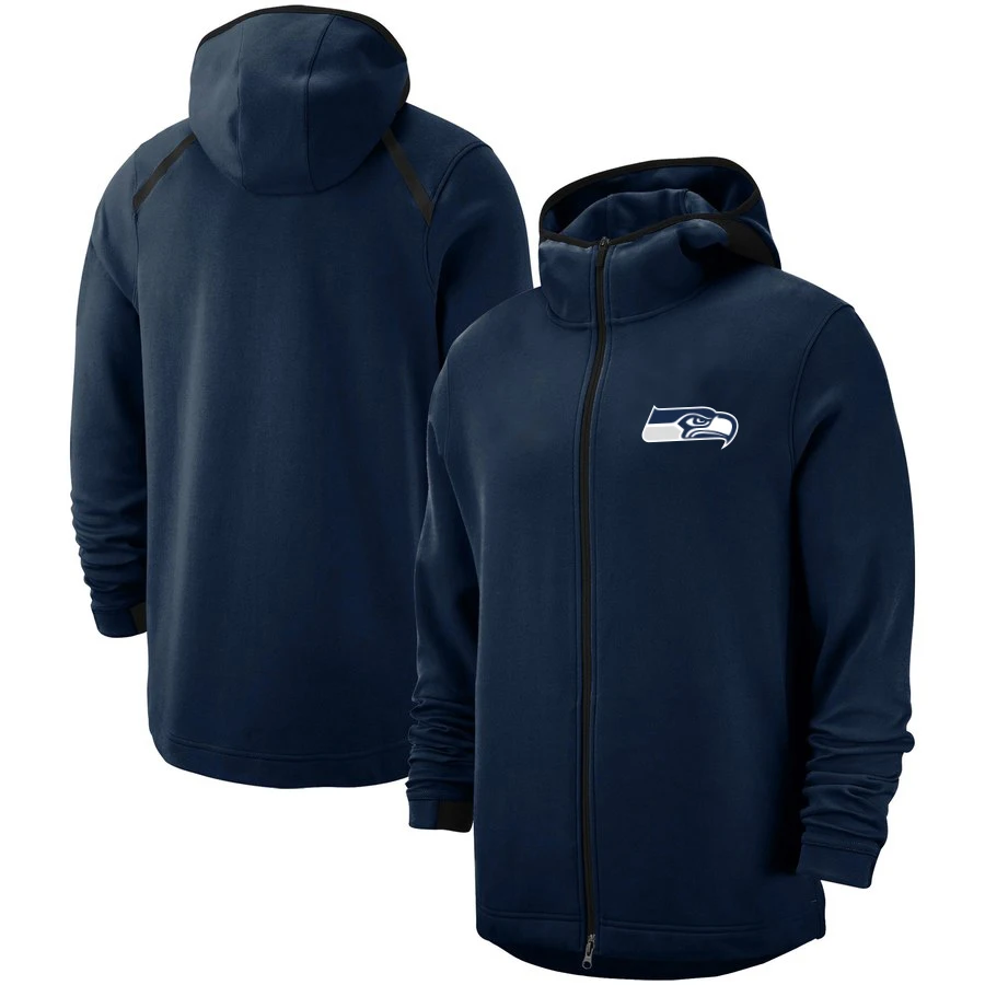 

Men's Seattle Daily Training Sweatshirt Seahawks Showtime Therma Flex Performance Full-Zip Hoodie