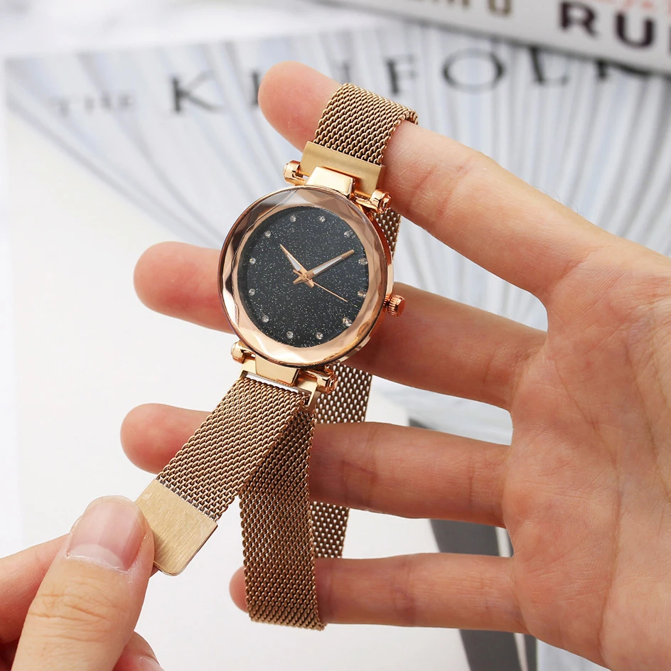 

Luxury and Noble Milan Watch Magnetic Buckle Multi-color Strap Elegant Quartz Ladies Watch Star Plate Best-selling 2021