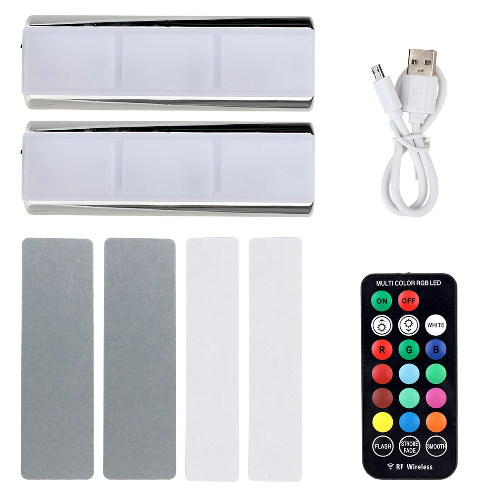 

13-ЦВЕТНЫЙ RGB Светодиодный Светильник Для Салона Автомобиля, Атмосферное Освещение, Беспроводной Дверной Коврик