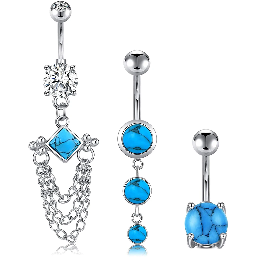 14 г штанга для живота из хирургической стали брикет кольцо пупка bananabells пирсинг