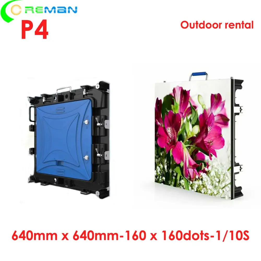 Бесплатная доставка на заказ P4 светодиодный дисплей для автомобиля 640*640 мм
