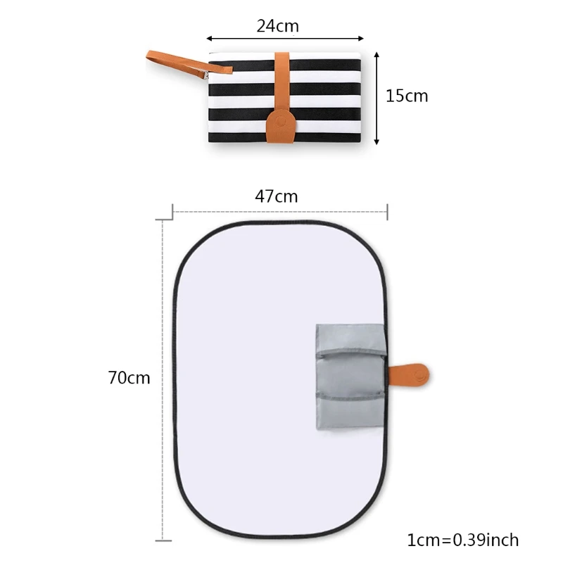 

2021 New Travel Waterproof Diaper Changing Mat Portable Foldable Newborn Baby Nappy Changing Pad Station