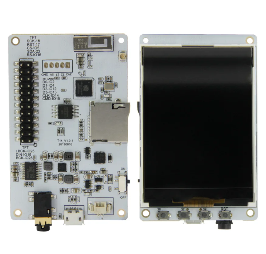 Музыкальный альбом Ttgo TM 2 4 дюйма pcm5102a SD карта esp32 WiFi + модуль Bluetooth | Электроника