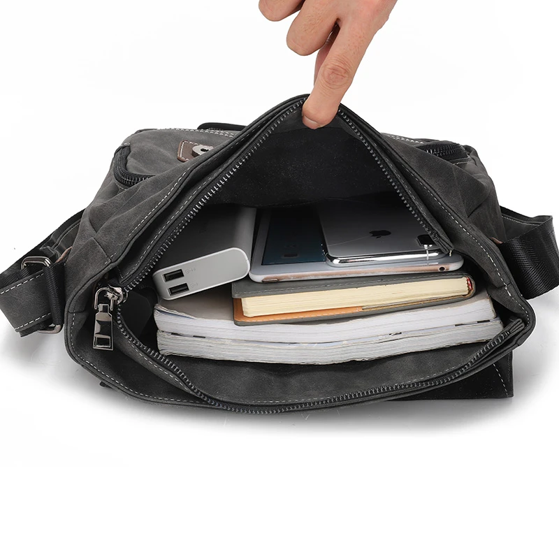 

Men PU Handbags Casual Leather Laptop Bags Male Business Travel Messenger Bags Men's Crossbody Shoulder Bag