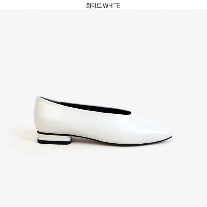 

New net red single shoes women's spring and summer 2020 Pu square head Korean style shallow mouth shoes