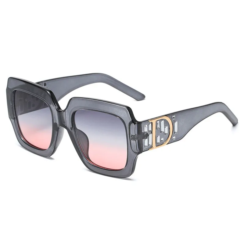 

Women Luxury Brand Big Frame Women Sunglasses Vintage Oversize Square Sun Glasses Black Fashion Gradient Female Glasses Oculos