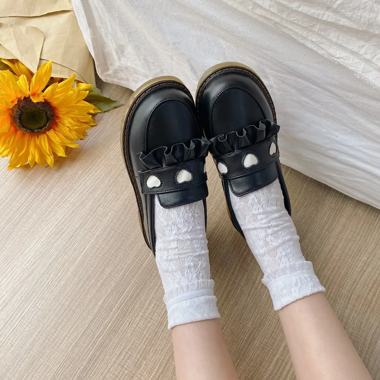 

Japanese cute Lolita soft sister small leather shoes Lolita single-shoe round-headed doll shoe Sen women's uniform shoes