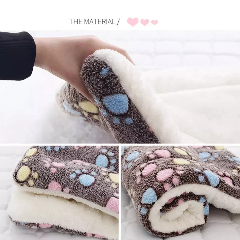

Pet Cat Bed Dog Bed Thickened Pet Soft Fleece Pad Blanket Bed Mat Cushion Home Portable Washable Rug Keep Warm S/M/L/XL/XXL/XXXL