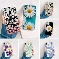 YJZFDYRM Daisies Petals flower Phone Case Cover for iPhone pro MAX Plus 2020 cover