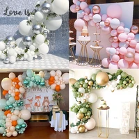 multicolor macaron latex balloon garland arch kit for girls birthday party decoration confetti balloon wedding baby shower decor