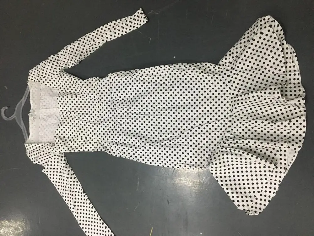 

Elegant White Knotted Strap Polka-dot Mermaid Hem Summer Pencil Midi Dress Women Slim Bodycon Office Lady Ruffle Dresses