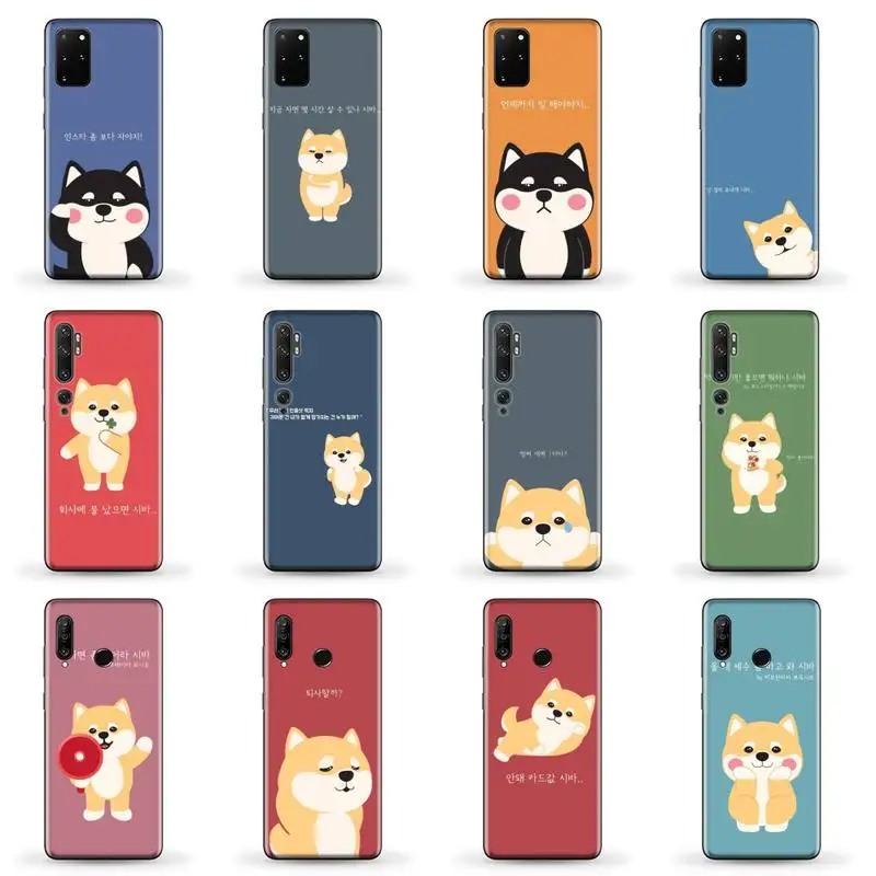 

Japanese corgi Phone Case for SAMSUNG A51 52 50 71 31 21 S 21 ultra 20 fe plus XIAOMI redmi note 10 8 9 pro HUAWEI P 30 40 lite