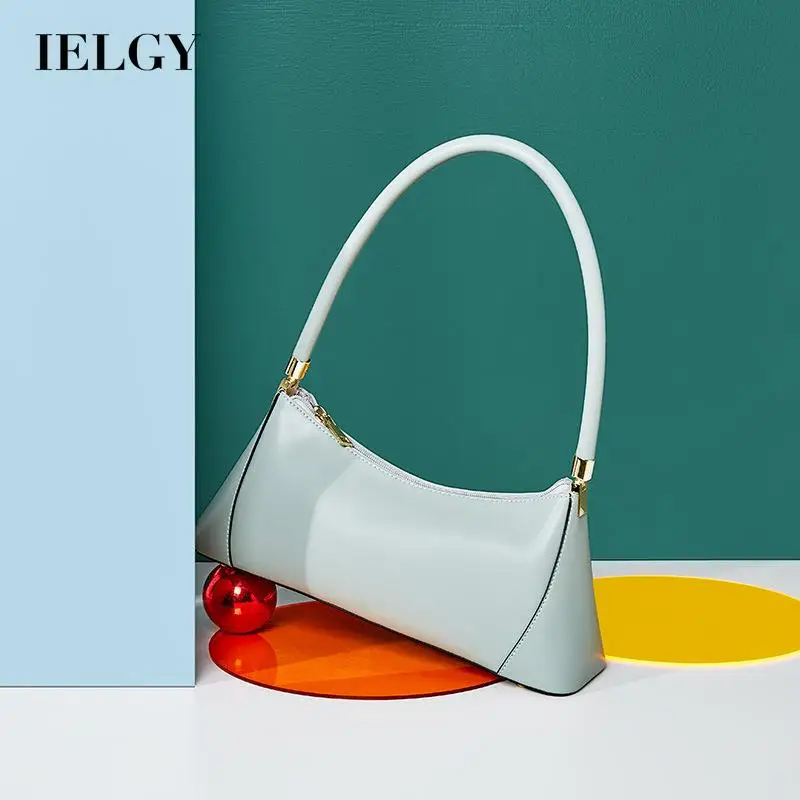

IELGY Genuine Leather Shoulder Bags women bag The New Retro fashion Messenger bag