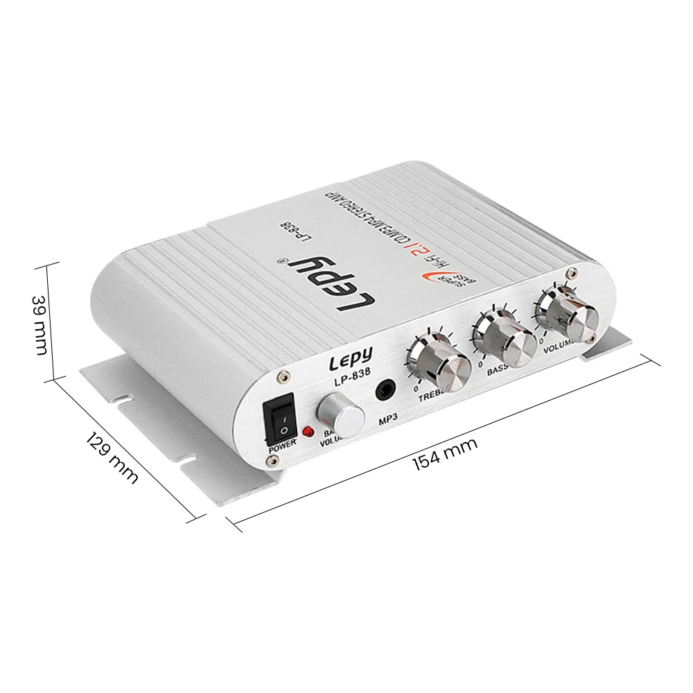 Усилитель сабвуфера Lepy LP 838 15 Вт * 2 + 20 1 каналов Hi Fi стерео аудио усилители домашний