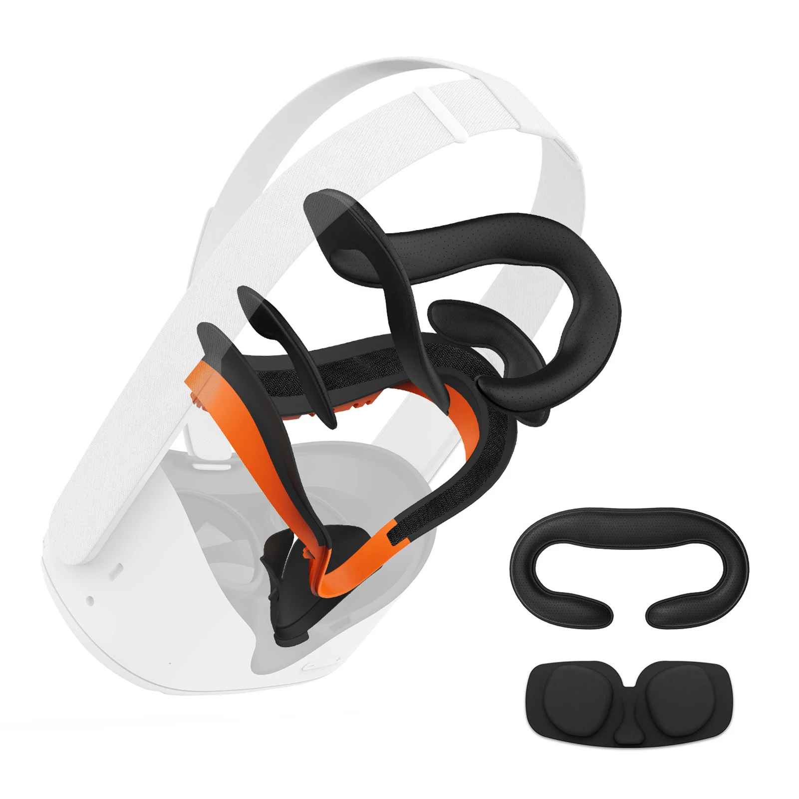 

7in1 Resilient VR Facial Bracket & Anti-Leakage Light PU Leather Foam Face Cover Pad Comfort Accessories For Oculus Quest 2 VR
