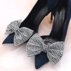 TOPQUEEN AX09 2 шт. жемчужный бант съемная пряжка для обуви цветочный зажим для обуви украшение для обуви стразы аксессуары на высоком каблуке