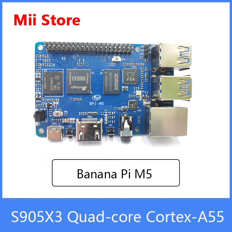 Плата для разработки Banana Pi M5 Amlogic S905X3 четырехъядерный процессор одноплатный
