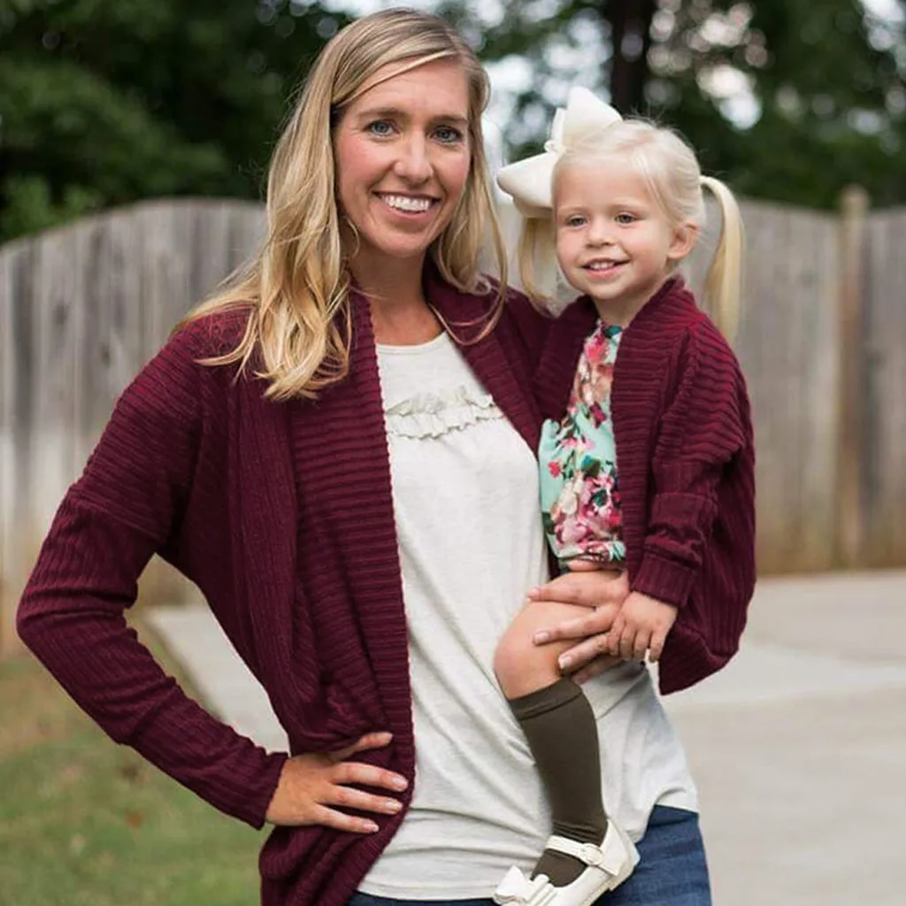 Однотонный свитер для маленьких мальчиков и девочек трикотажное теплое пальто