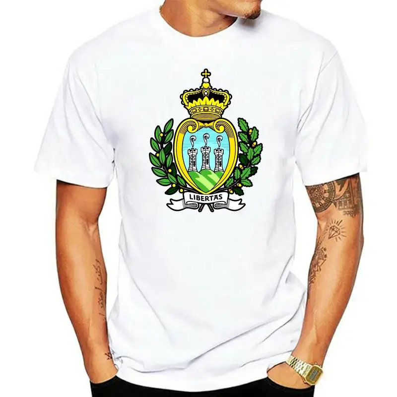 

Coat Of Arms Of The San Marino Arms Flag T-Shirt All Sizes