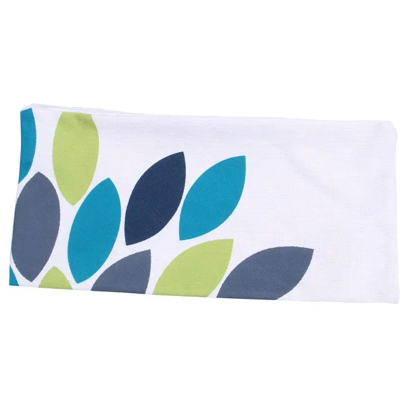 Big deal Vintage Geometric Flower Cotton Linen Throw Pillow Case Cushion Cover Home Decor 14. Blue Green Leaves | Дом и сад