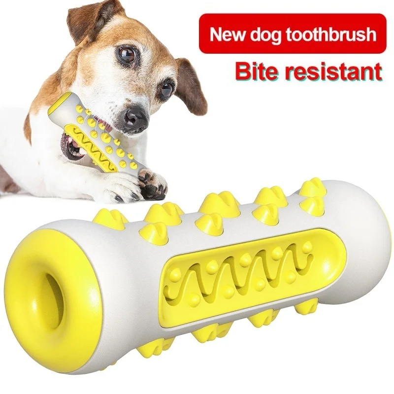 Dog Teeth Grinding Stick Gnawing Teeth Clean Bone Dog Tooth Brush Chewing Gum Pet Toy Dog Bite Resistant Molar Training Grinding