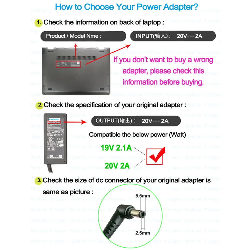 40W 20V 2A AC power adapter charger for Benq Joybook Lite U101 U101B U101C U102 U105 U105I U106 U107 U121 U121B U121W U126 | Компьютеры и