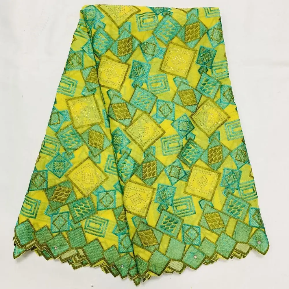 Коричневая африканская нигерийская сухая кружевная ткань Высококачественная