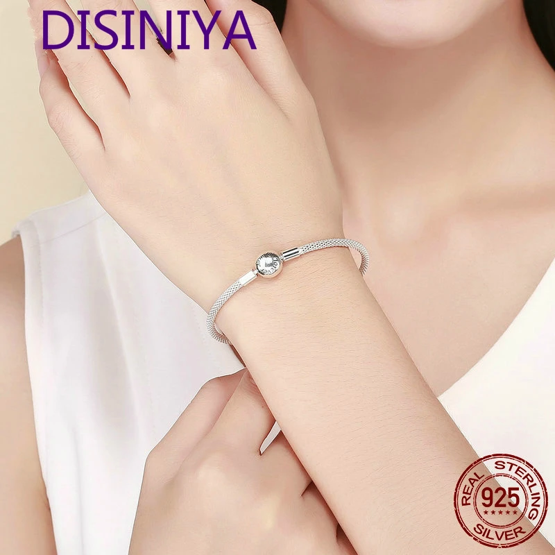 Классическая 100% стандартная Серебряная змеиная цепочка любовь навсегда женские