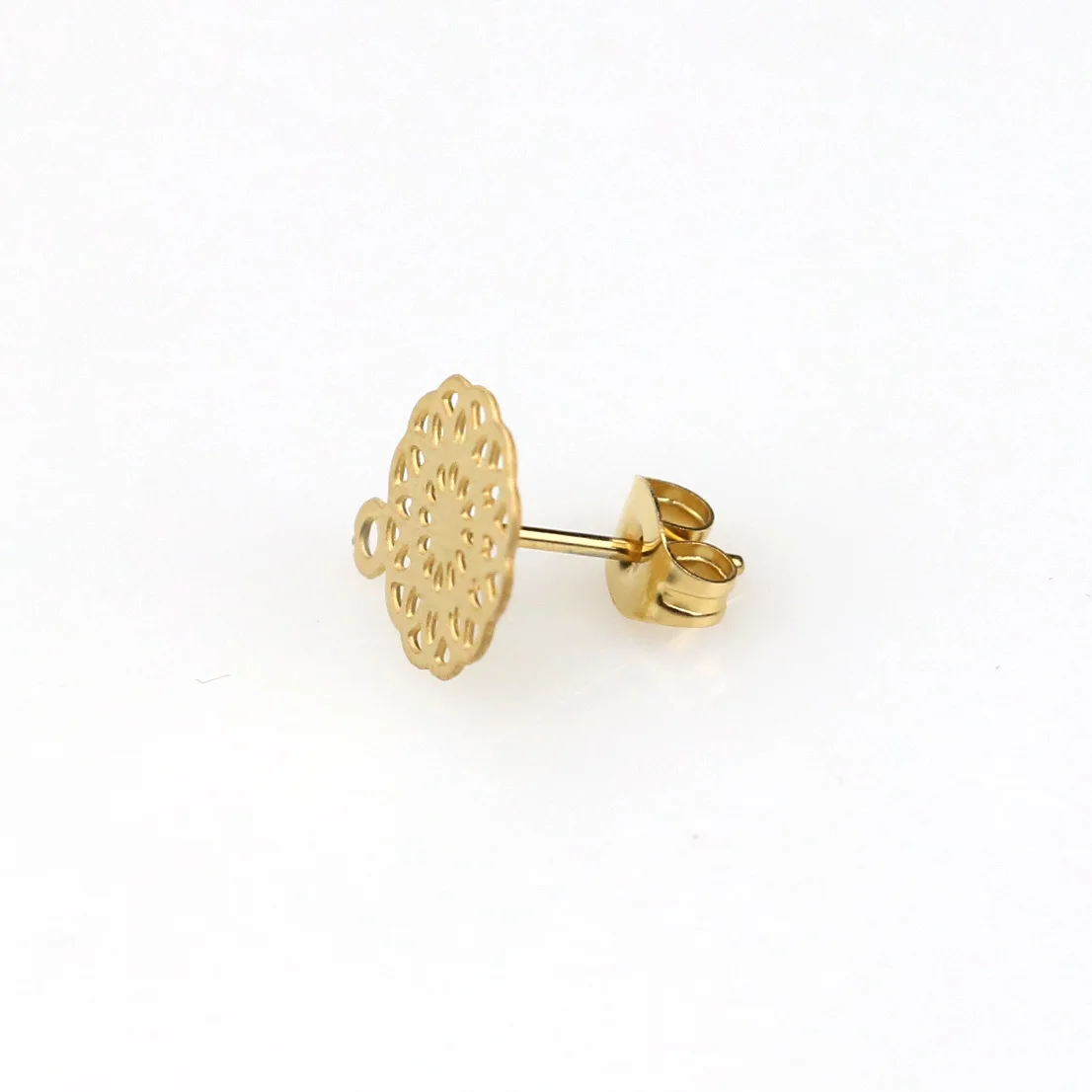 10 шт. 2019 модные Очаровательные Полые серьги из нержавеющей стали с круглым узором