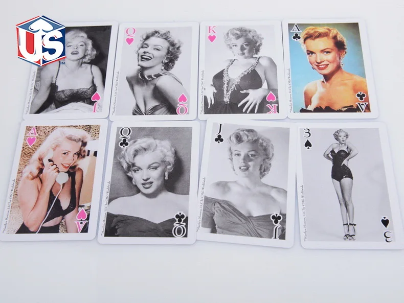 Мэрилин Монро игральные карты 88*63 мм Волшебная бумажная категория для покера