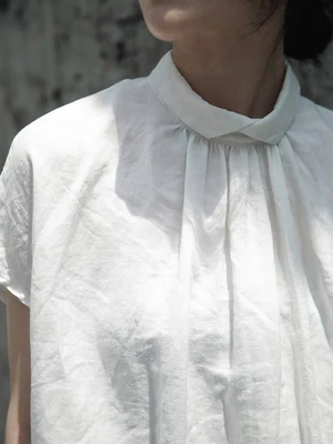 Женская летняя одежда из пеньковой ткани с коротким рукавом|Футболки| |