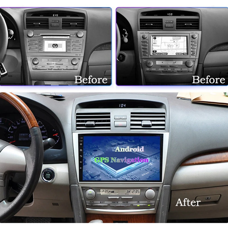 

10 Inch Android 10 HD Car MP5 Player Stereo Radio 2+16GB Wifi Bluetooth GPS Navigation for Toyota Camry 2006-2011