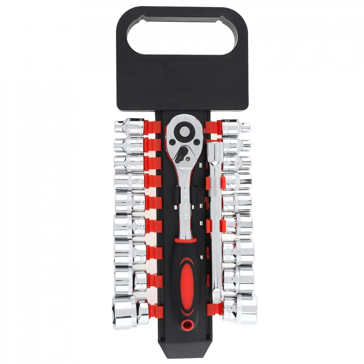 Набор двухрядных торцевых ключей с трещоткой и удлинителем для ремонта