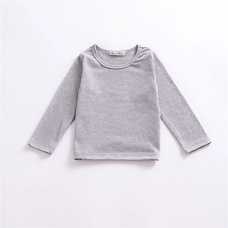 Осенняя одежда для маленьких мальчиков и девочек однотонная теплая хлопковая