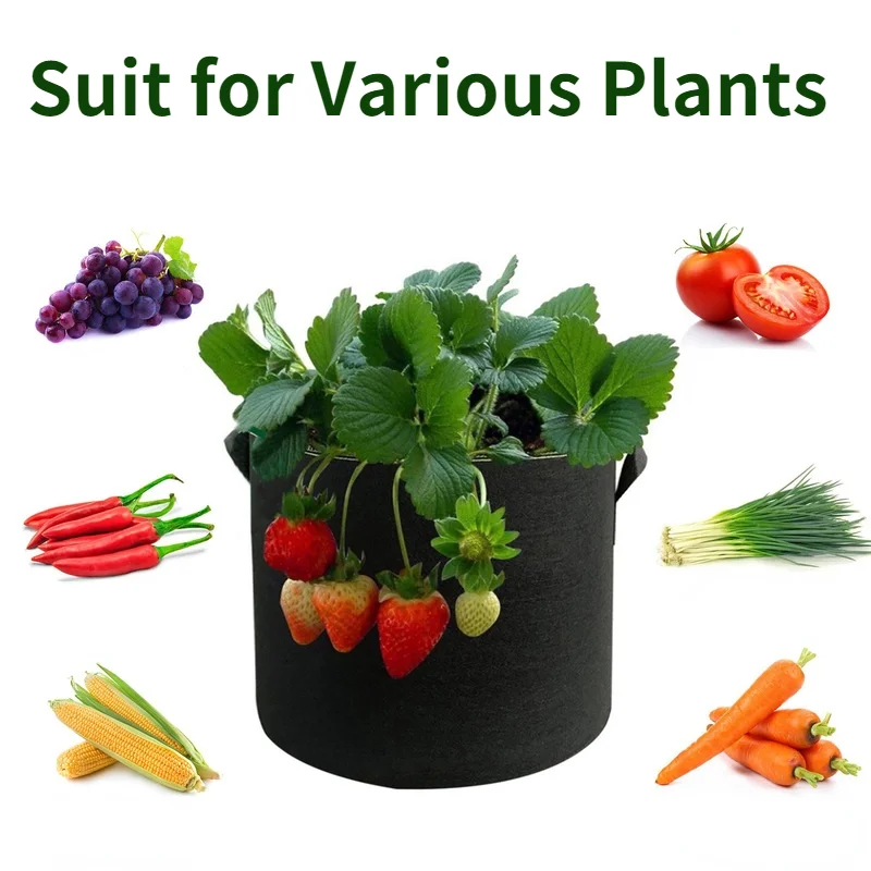 Садовый фетровый мешок для выращивания 30 галлонов цветочный горшок клубники