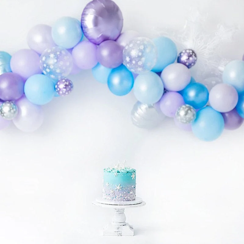 Ледяная принцесса вечерние украшения Рождество Снежинка фольга Воздушные шары