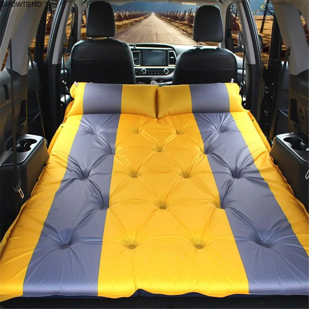 

Car Bed Camping Air Mattress Back Seat Auto Blow Bed Inflatable Raised Airbed Outdoor Cars Inflatable Trunk Mattress Accessories