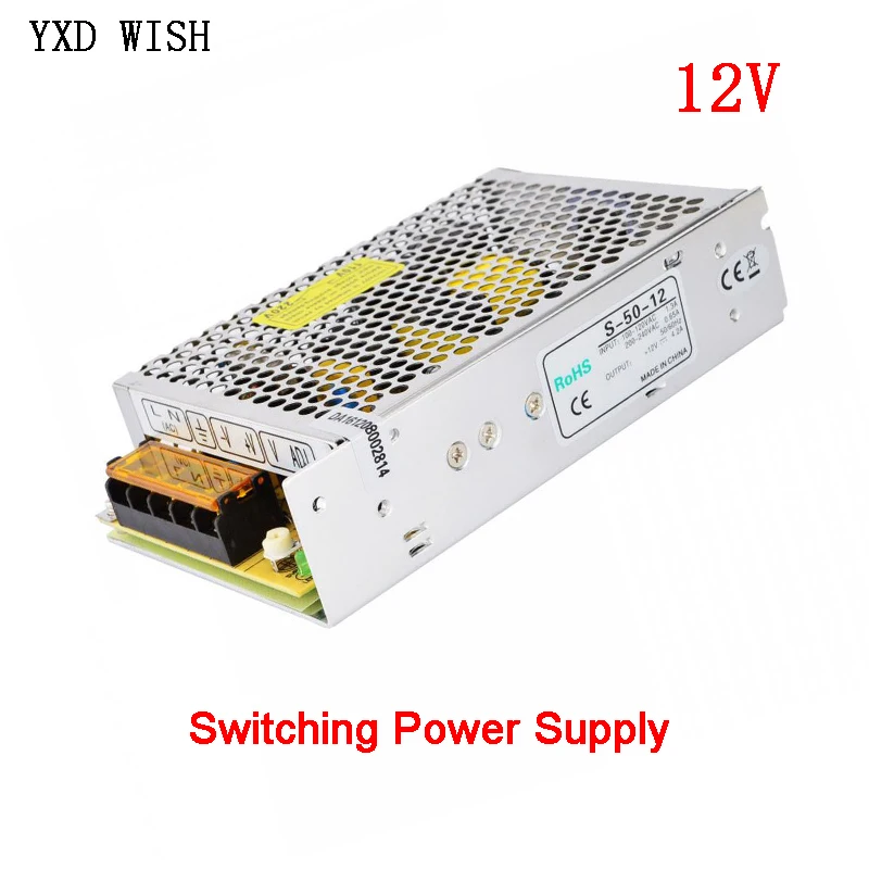 

AC-DC 12V Switching Power Supply 1A 2A 3A 5A 6A 8A 10A 15A 20A 30A 40A 50A Power Adapter Transformer 12 V LED Driver Strip Light