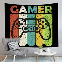gift for boygamer printing wall tapestry explosion models game console handle neon light throw cloth window decoration