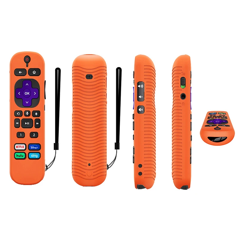 Мягкий силиконовый защитный чехол подходит для 2021 TCL Roku голосовой пульт