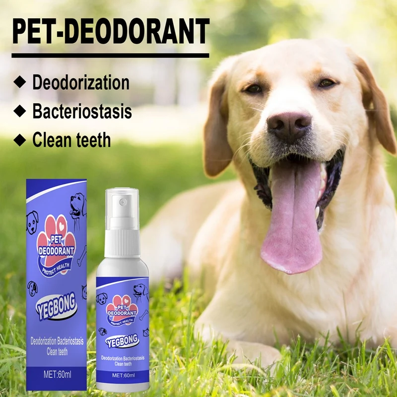 

60ml Pet Spray Eliminate Bad Dog Cat Mouth Teeth Clean Breath Bad Naturally Fights Plaque Tartar & Gum Disease Mouth Freshener