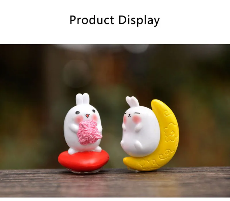 4 шт./лот мини мультяшный Картофель Кролик Торт Топпер ПВХ фигурка для детского