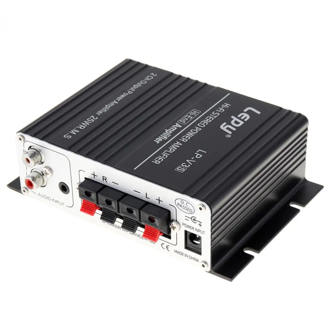 LP-V3S 50 Вт 12 в мини Hi-Fi стерео цифровой усилитель мощности MP3 автомобильный аудио динамик с 3,5 мм аудио вход 3,5 мм MP3 Разъем