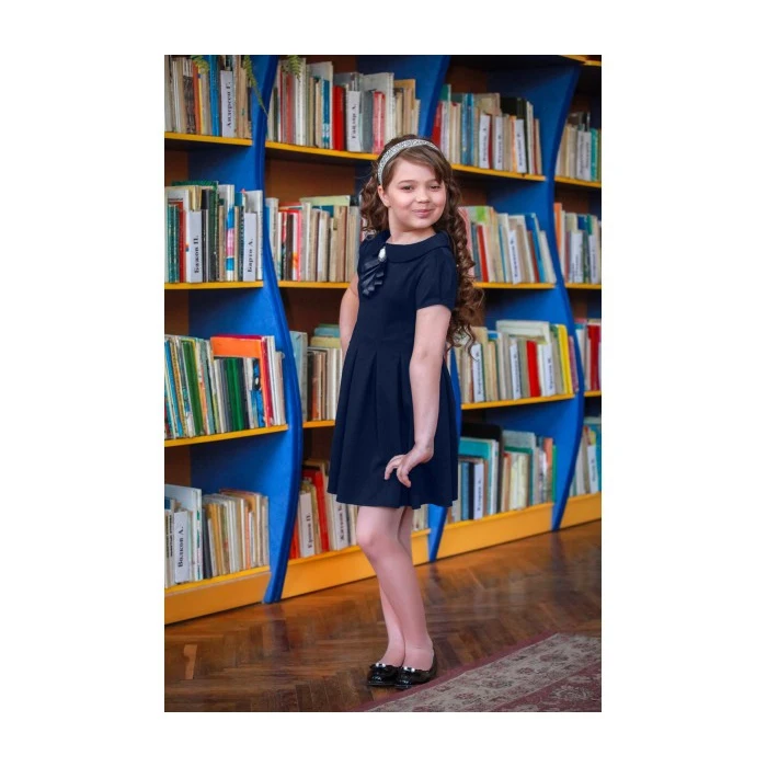 Платье школьное &quotLadetto&quot (цвет: темно-синий размер 32 рост 134 см) | Тематическая
