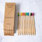 10 штукупаковка зубная щетка из натурального бамбука набор зубные щетки с мягкой щетиной для отбеливания зубов с активированным углем бамбуковые зубные щетки Мягкая зубная Уход за полостью рта