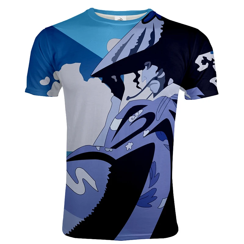 

2021 Men's New Summer Fashion Bleach Printed 3D Pattern Unisex Hip Hop Clothing Street Sports Casual T-shirt